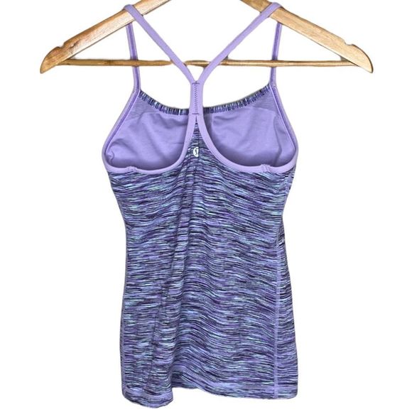 Lululemon Power Y Wee From Space Purple Luon Fitted Athletic Tank - Picture 3 of 3